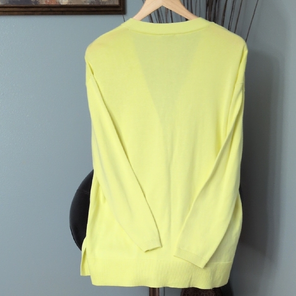 Talbots Lemon Cardigan Sweater - Picture 3 of 6